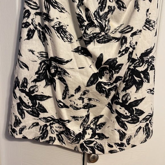 Twenty one XXI strapless black and white linen mini dress size Medium - Picture 5 of 9